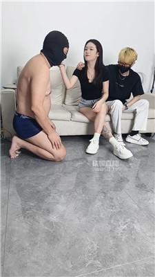 【白鹭】情侣主-白袜脚下气味辱【双视角版】 JS251006-22